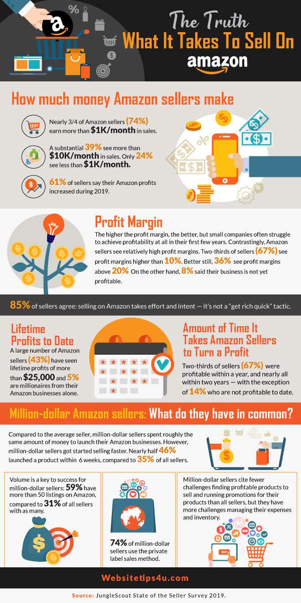 The Truth About What it Takes to Sell on Amazon in 2020 - Infographic ...